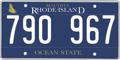 RI license plate 790967