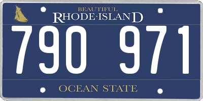 RI license plate 790971