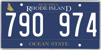 RI license plate 790974