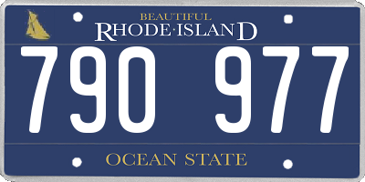 RI license plate 790977