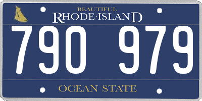 RI license plate 790979