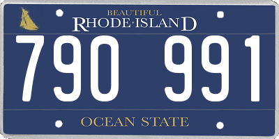 RI license plate 790991