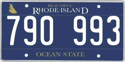 RI license plate 790993