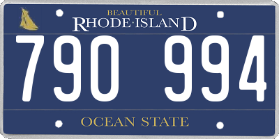 RI license plate 790994