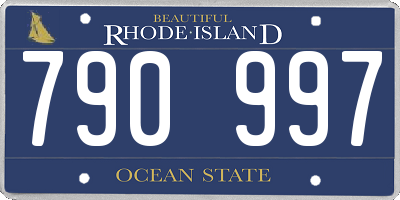 RI license plate 790997