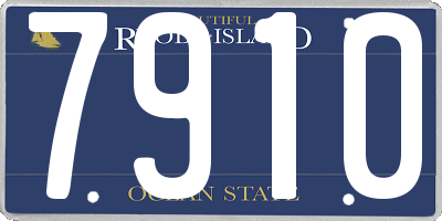 RI license plate 7910