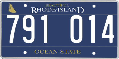 RI license plate 791014