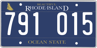RI license plate 791015