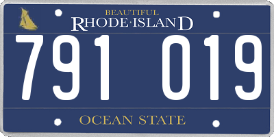 RI license plate 791019