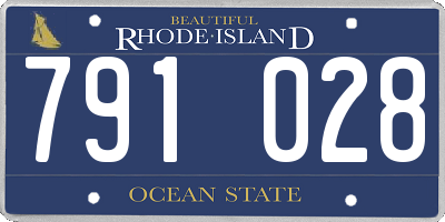 RI license plate 791028
