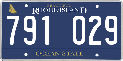 RI license plate 791029