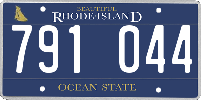 RI license plate 791044
