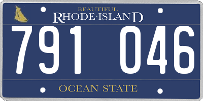 RI license plate 791046