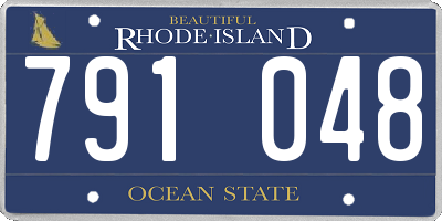 RI license plate 791048
