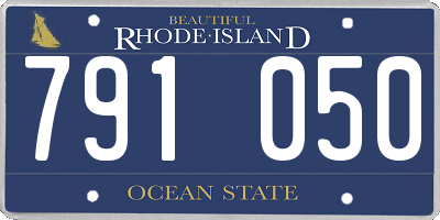 RI license plate 791050