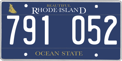 RI license plate 791052