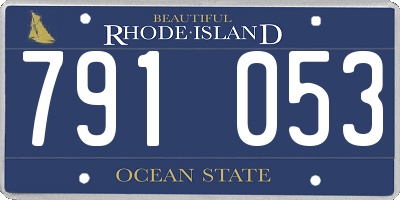 RI license plate 791053