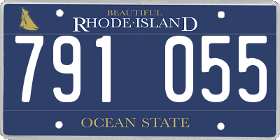 RI license plate 791055