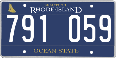 RI license plate 791059
