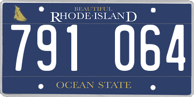 RI license plate 791064