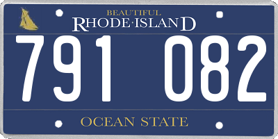 RI license plate 791082