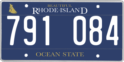 RI license plate 791084