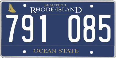 RI license plate 791085