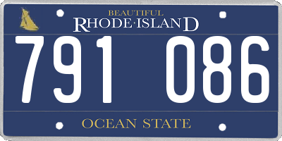 RI license plate 791086