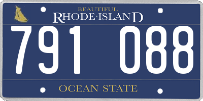 RI license plate 791088
