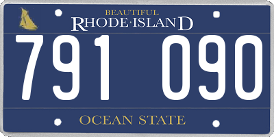 RI license plate 791090