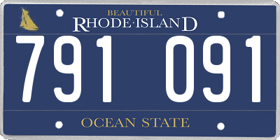RI license plate 791091