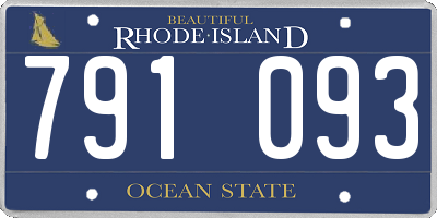 RI license plate 791093