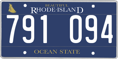 RI license plate 791094