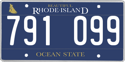 RI license plate 791099