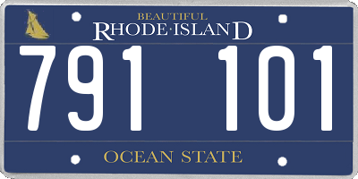 RI license plate 791101