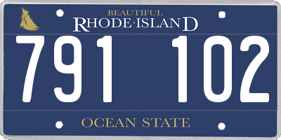 RI license plate 791102