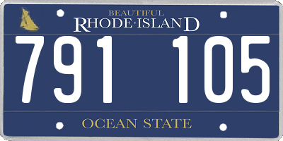 RI license plate 791105