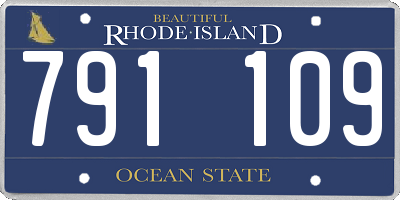 RI license plate 791109