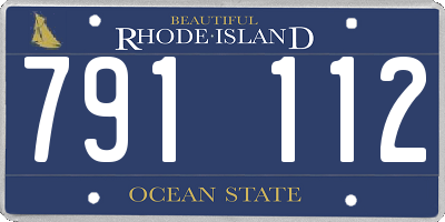 RI license plate 791112