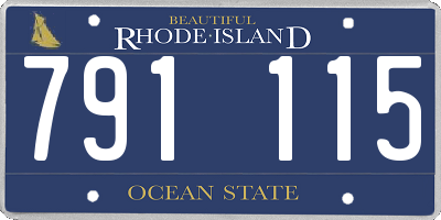 RI license plate 791115