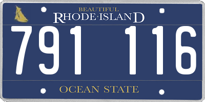 RI license plate 791116