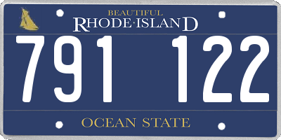 RI license plate 791122