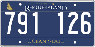 RI license plate 791126