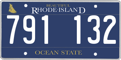 RI license plate 791132