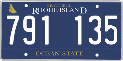 RI license plate 791135