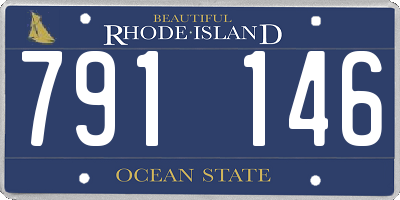 RI license plate 791146