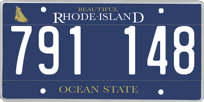 RI license plate 791148