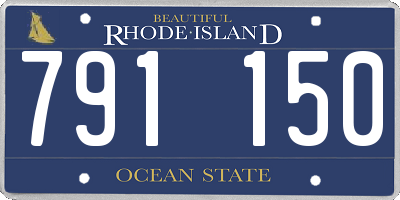 RI license plate 791150