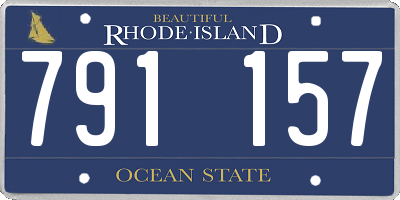 RI license plate 791157