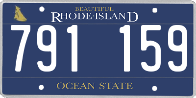 RI license plate 791159